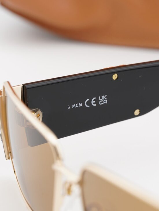 MCM MW0012 32J Rectangle Sunglasses – Gold / Roviex main image 7